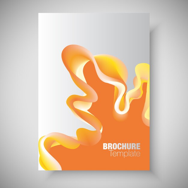 Free vector brochure template design