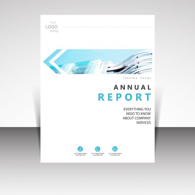 Free Vector brochure template design