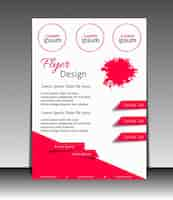 Vettore gratuito il design modello di brochure