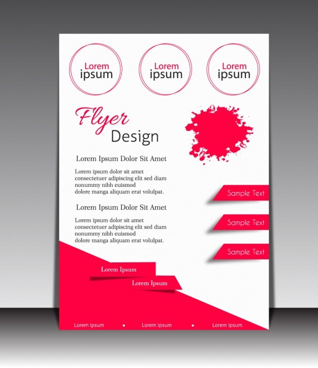 Free Vector brochure template design