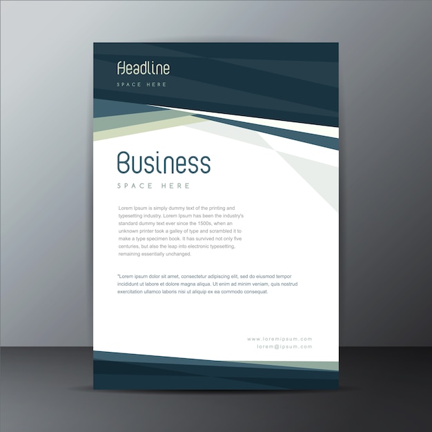 Free vector brochure template design