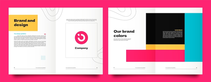 Free Vector brochure template design