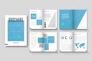 Free vector brochure template layout