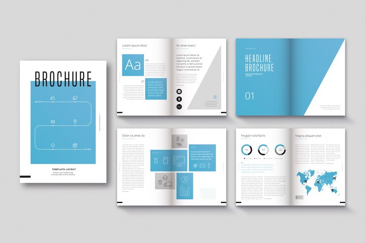 Free Vector brochure template layout