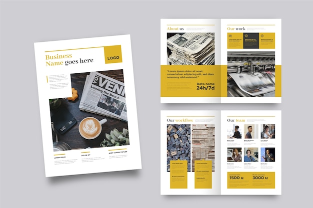 Brochure template layout