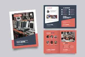 Free vector brochure template layout