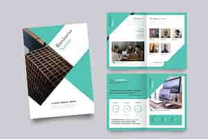 Free vector brochure template layout