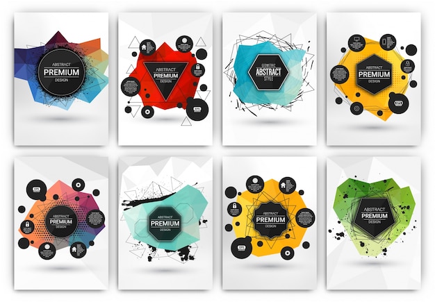 Free vector brochure templates collection