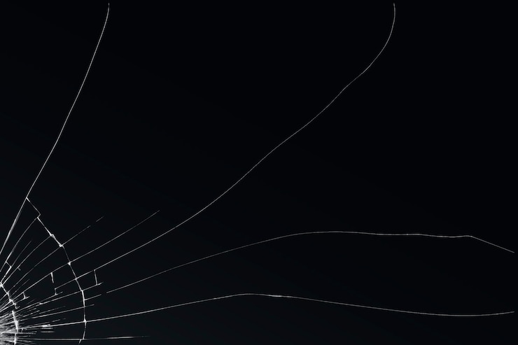 Free Vector broken glass background vector on black