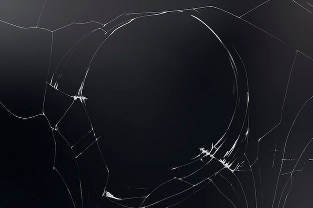 Free vector broken glass background vector on black