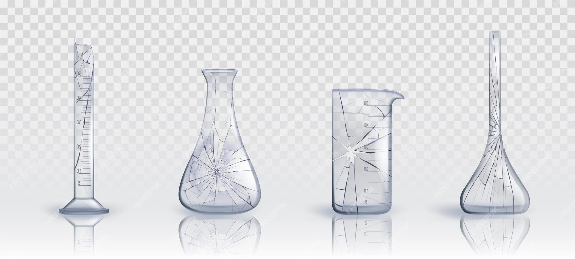 Experimental Glass Beaker And Measuring Cylinder 10 Glass