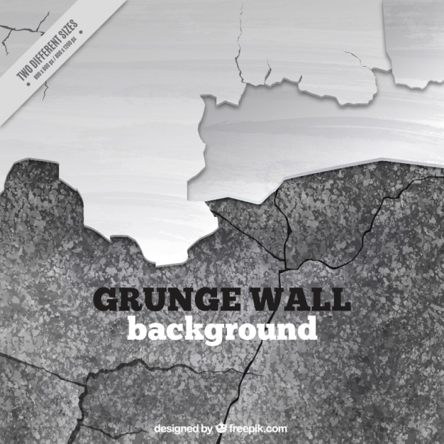 Free vector broken wall in black and white