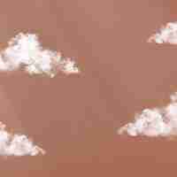 Free vector brown background vector, cloudy sky design