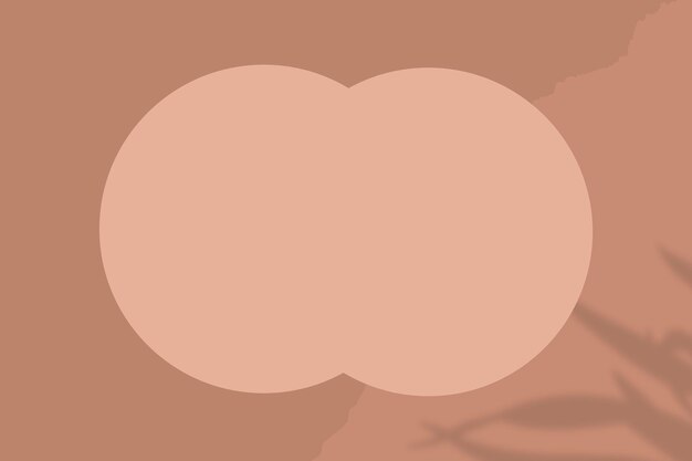 Brown background with overlapped circle frame