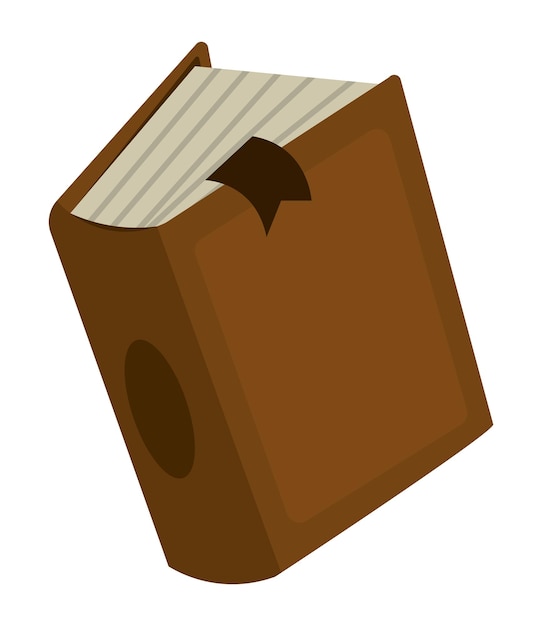 Free vector brown book icon