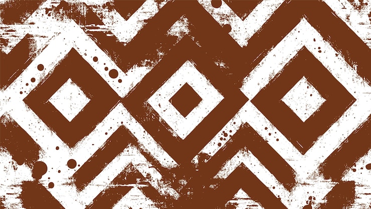 Free Vector brown chevron pattern background