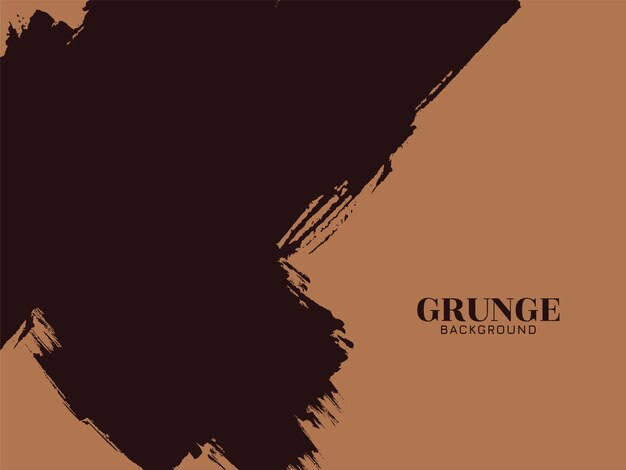Brown color grunge texture decorative background design vector