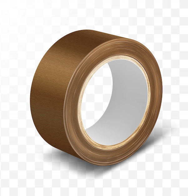 Free vector brown duct roll adhesive tape