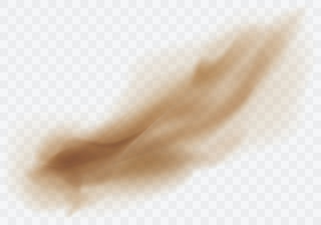 Бесплатное векторное изображение Коричневое пыльное облако
