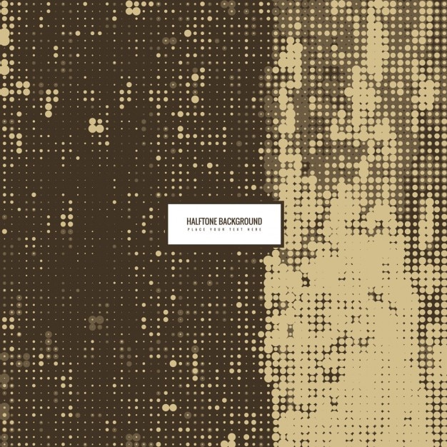 Free vector brown halftone background