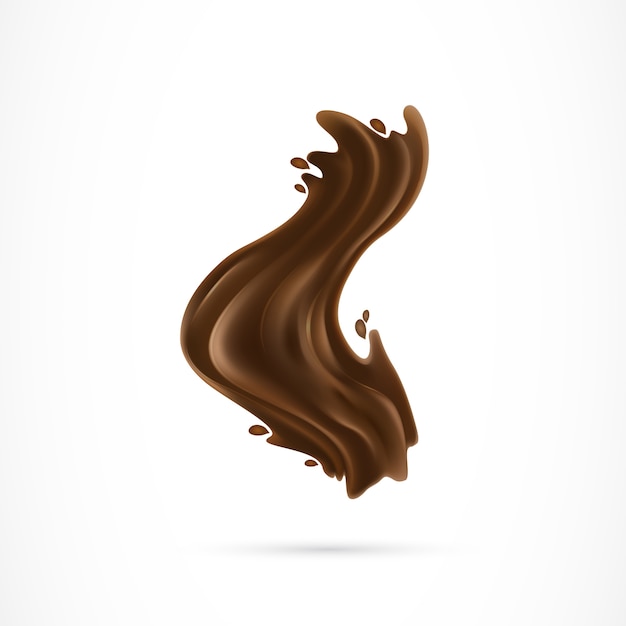 Free vector brown paint spot illustration