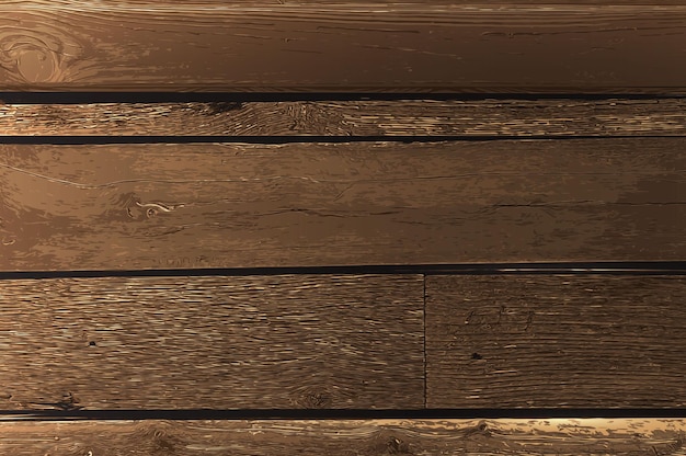 Free vector brown vector realistic wooden plank texture