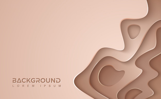 Download Free Brown Wavy Vector Background Brown Paper Cut Background With 3d Use our free logo maker to create a logo and build your brand. Put your logo on business cards, promotional products, or your website for brand visibility.