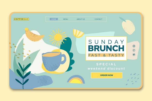 Brunch landing page template