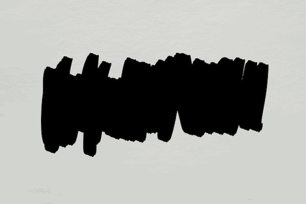 Бесплатное векторное изображение Графический вектор кисти черными чернилами