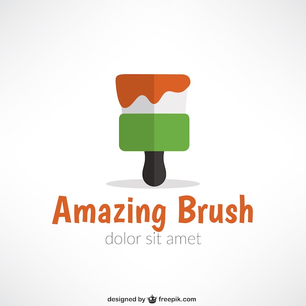 Brush logo template