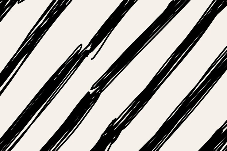 Free Vector brush pattern background black doodle vector, simple design