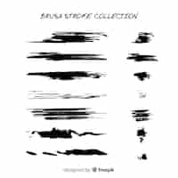 Free vector brush stroke collection