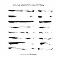 Free vector brush stroke collection