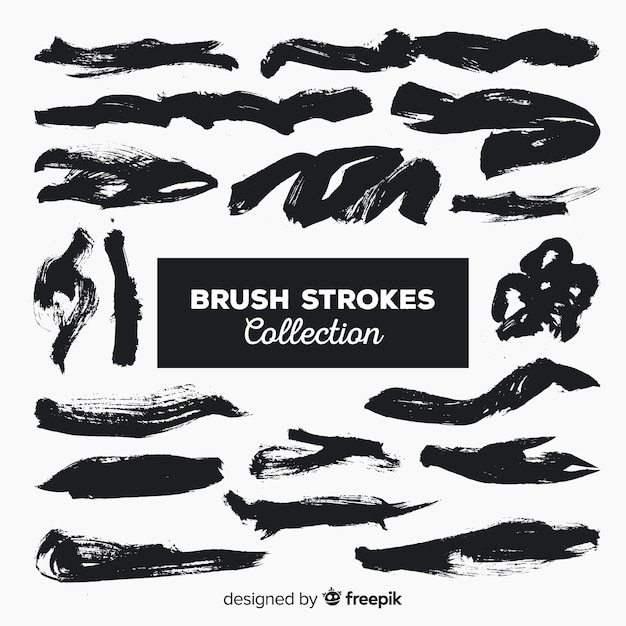 Free vector brush stroke collection