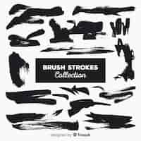 Free vector brush stroke collection