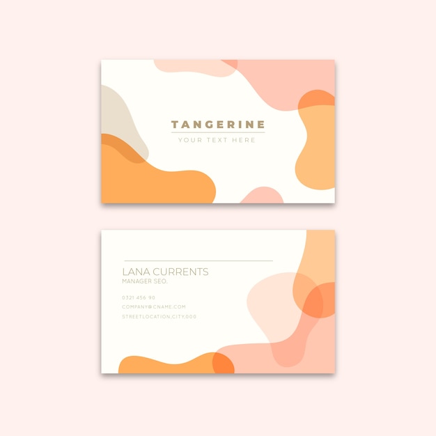 Free vector bstract business card template