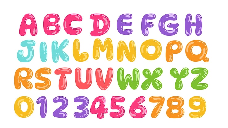 Bubble Alphabet Letter