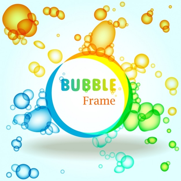 Бесплатное векторное изображение Пузыри дизайн фона