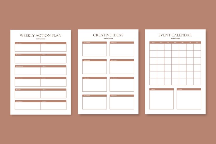 Free Vector budget planner template design