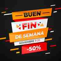 Free vector buen fin banner concept