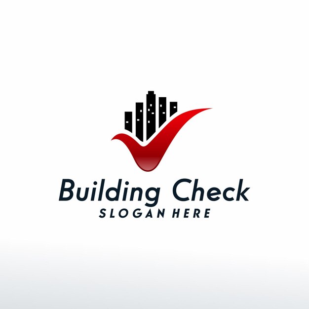 Building check logo designs concept vector, real estate logo template, logo symbol icon