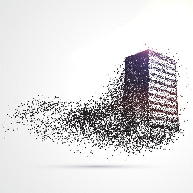 Building composition in particles