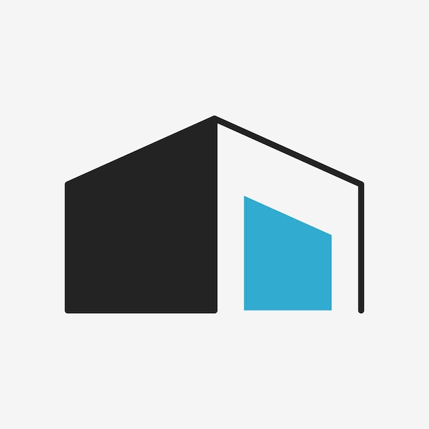 Free vector building icon, architecture symbol flat design vector illustration