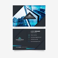 Building style abstract business card template