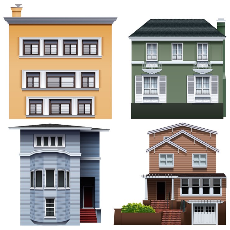 無料Vector 建物コレクション