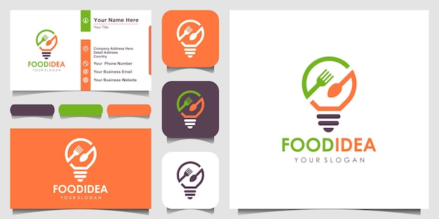 Download Free Food Location Logo Design With The Concept Of A Pin And Business Use our free logo maker to create a logo and build your brand. Put your logo on business cards, promotional products, or your website for brand visibility.