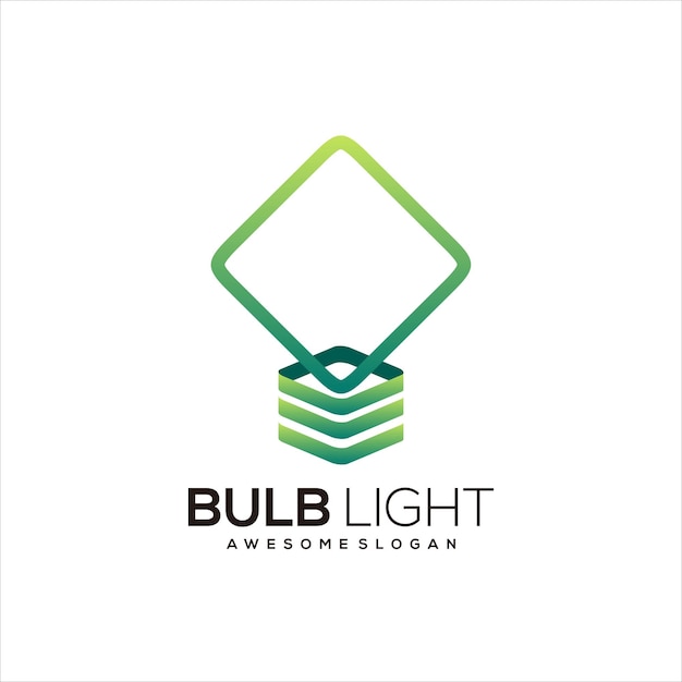 Логотип градиента лампочки