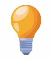 Free vector bulb light energy power icon