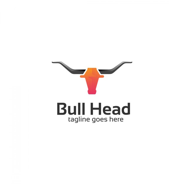 Download Free Bull Head Simple Logo Premium Vector Use our free logo maker to create a logo and build your brand. Put your logo on business cards, promotional products, or your website for brand visibility.