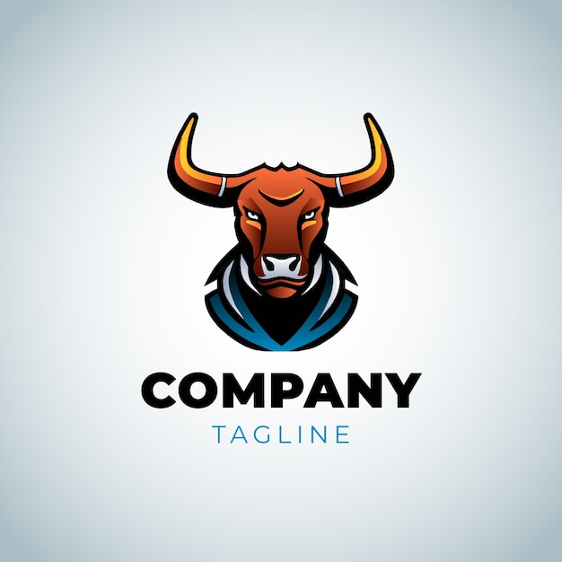 Bull  logo design template